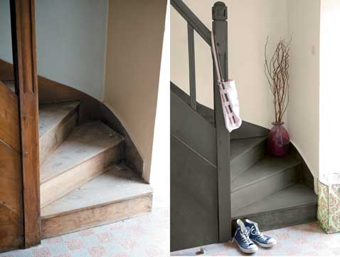 Peinture sol pour repeindre carrelage, escalier et parquet Escalier Carrelage désign
