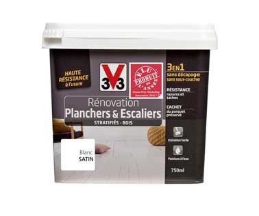 Une peinture escaliers et parquets spéciale pour les rénovations. Rapide, elle s’applique directement sur les escaliers ou le parquet pour refaire la déco
