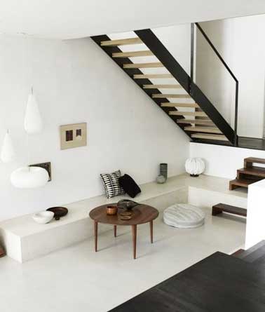 Aménager un petit espace sous escalier sympa Rangement pour petit appartement