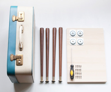 Fabriquer une table de nuit originale et pratique pour la déco de la chambre avec ce DIY hyper facile et rapide à réaliser. Une idée astucieuse pour un meuble personnalisé et 100% récup ! 