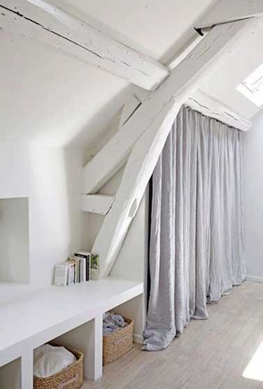 Dressing sous pente sans souci pour sa déco chambre Pente désign plafond