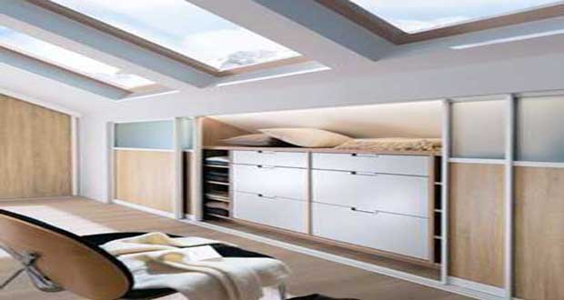 Dressing sous pente sans souci pour sa déco chambre Pente désign plafond
