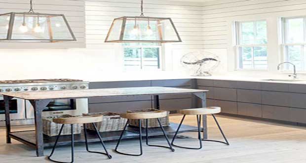 Déco : la cuisine dit oui au parquet blanc Parquet Salon Créatif