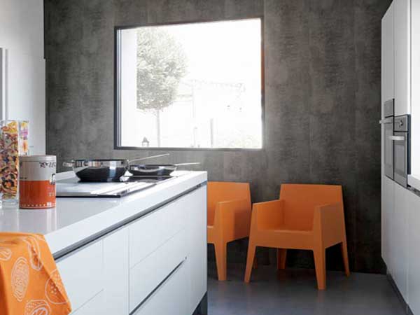 Lambris pvc le revêtement mural et plafond déco Cuisine décor Beton