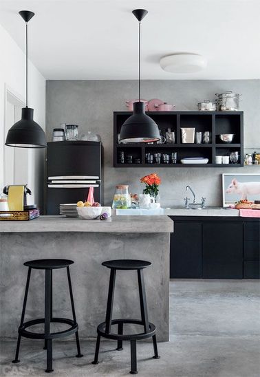 La Cuisine Ouverte Ose Le Noir Pour Se Faire Deco