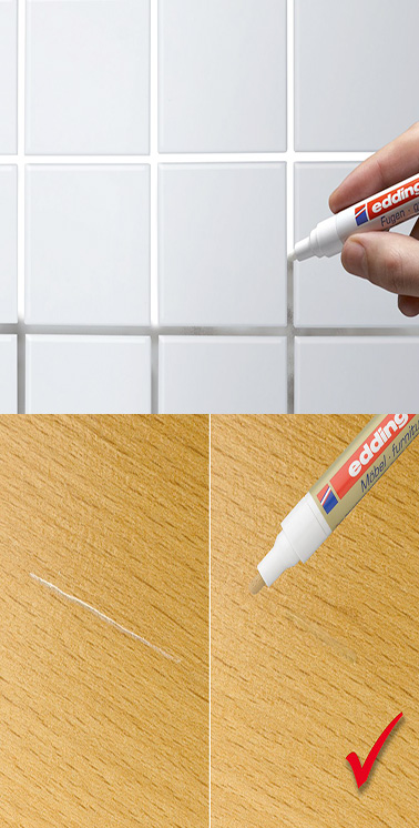 Un stylo joint carrelage et un stylo bois pour redonner un coup de frais à la déco dans la maison. Un objet déco indispensable pour un intérieur rénové en deux temps trois mouvements !