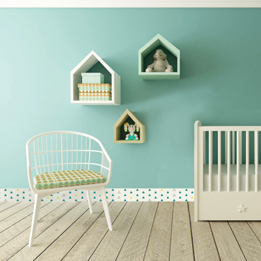La chambre bébé s'habille de plinthes pvc déco Photo pvc chembre