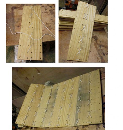 Comment fixer les cordes sur les palettes du fauteuil suspendu ? Voilà ce qu'on doit faire pour relier les cordes sur les traverses pour un bon fauteuil suspendu. On part de la mise en côte à côte des traverses au fauteuil quasi-fini, il ne reste plus qu'à l'accrocher.