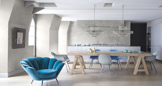 Le stuc c'est une idée déco originale et ultra chic pour un intérieur où l'élégance et la sophistication sont au rendez-vous avec des murs effet marbre !