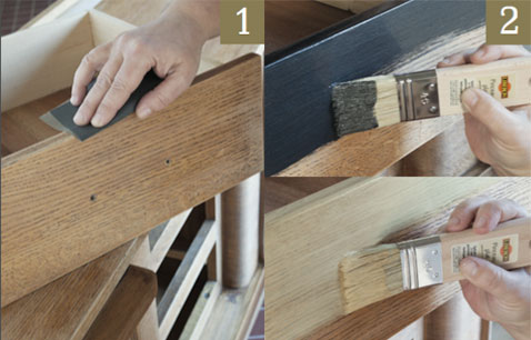 Pour donner un effet metal poudré ou soyeux à vos vieux meubles et boiseries, voici les étapes à suivre afin d'appliquer la peinture métallisée de Libéron !