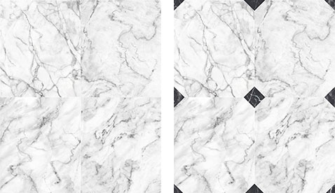 Du papier peint marbre blanc grisé avec ou sans cabochons pour sublimer les murs de vos pièces dans toute la maison - Koziel 