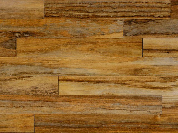 Pour un sol authentique et déco dans une salle de bain, du parquet en teck brut c'est l'idéal ! 