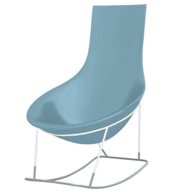 Repos et farniente dans ce petit fauteuil qui adopte le style design avec une assise arrondie offrant un confort inégalable et une couleur bleu clair qui en jette ! 