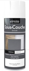 Sous-couche en bombe aérosol Rust-oleum, pour assurer une excellente adhérence des peintures en aérosol sur le bois, le métal, la céramique et autres surfaces.