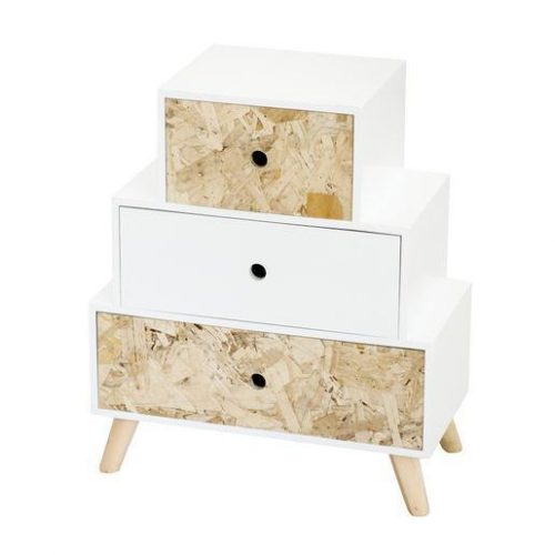 Meuble blanc et bois style scandinave