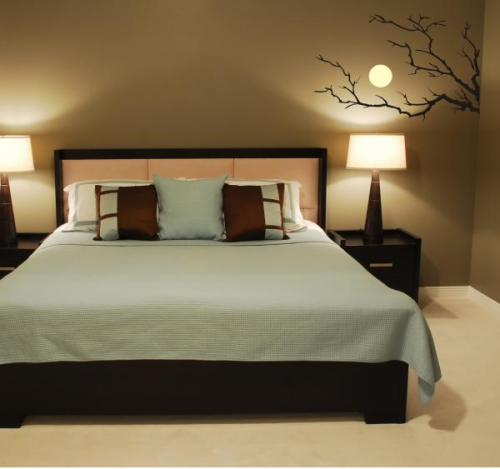 Sticker clair de lune apaisant dans une chambre