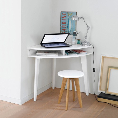 Bureau console d'angle