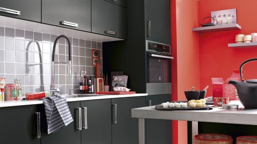 Cuisine rouge et noire