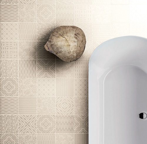 Céramique rétro pour la salle de bain