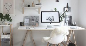 bureau sur tréteau