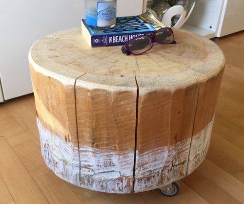Table basse tronc d'arbre