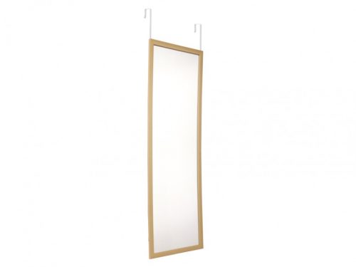 Miroir à suspendre dans la salle de bain, aspect bois