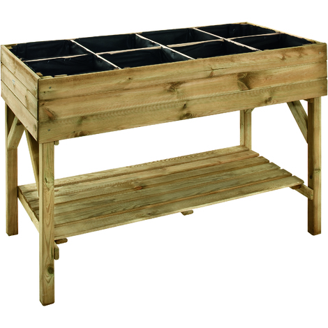 Carré potager sur pieds L80x80xH90cm