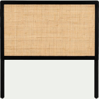 Tête de lit cannage L100cm - noir-GALANT